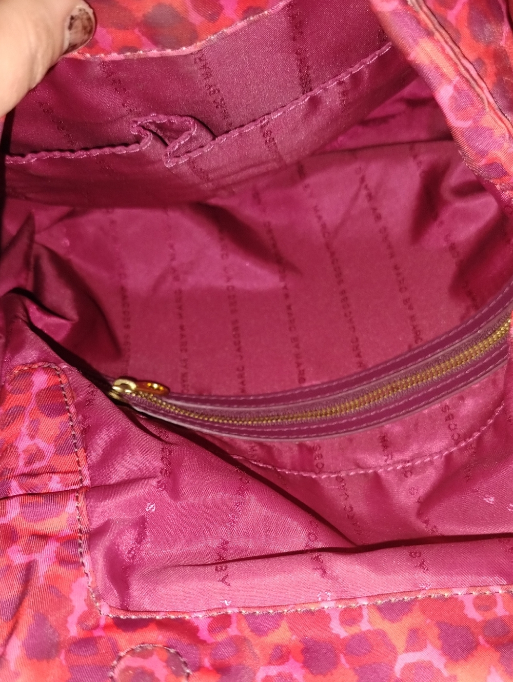 Marc Jacobs Pink And Red Leopard Print Bag - Picture 5 of 6